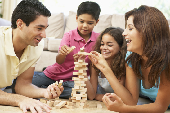 family playing games